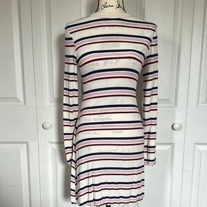 Striped Long Sleeve Dress